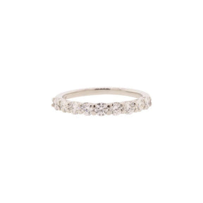 Platinum Ten Stone Diamond Wedding Ring