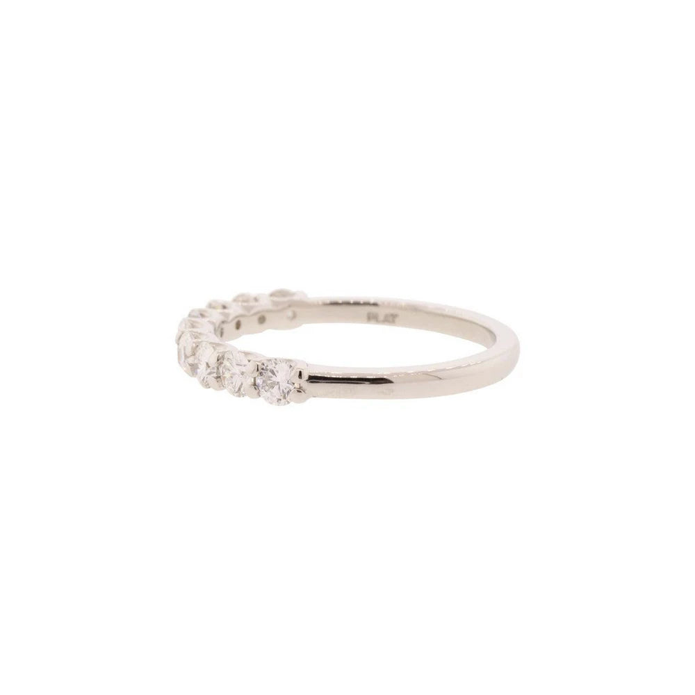Platinum Ten Stone Diamond Wedding Ring