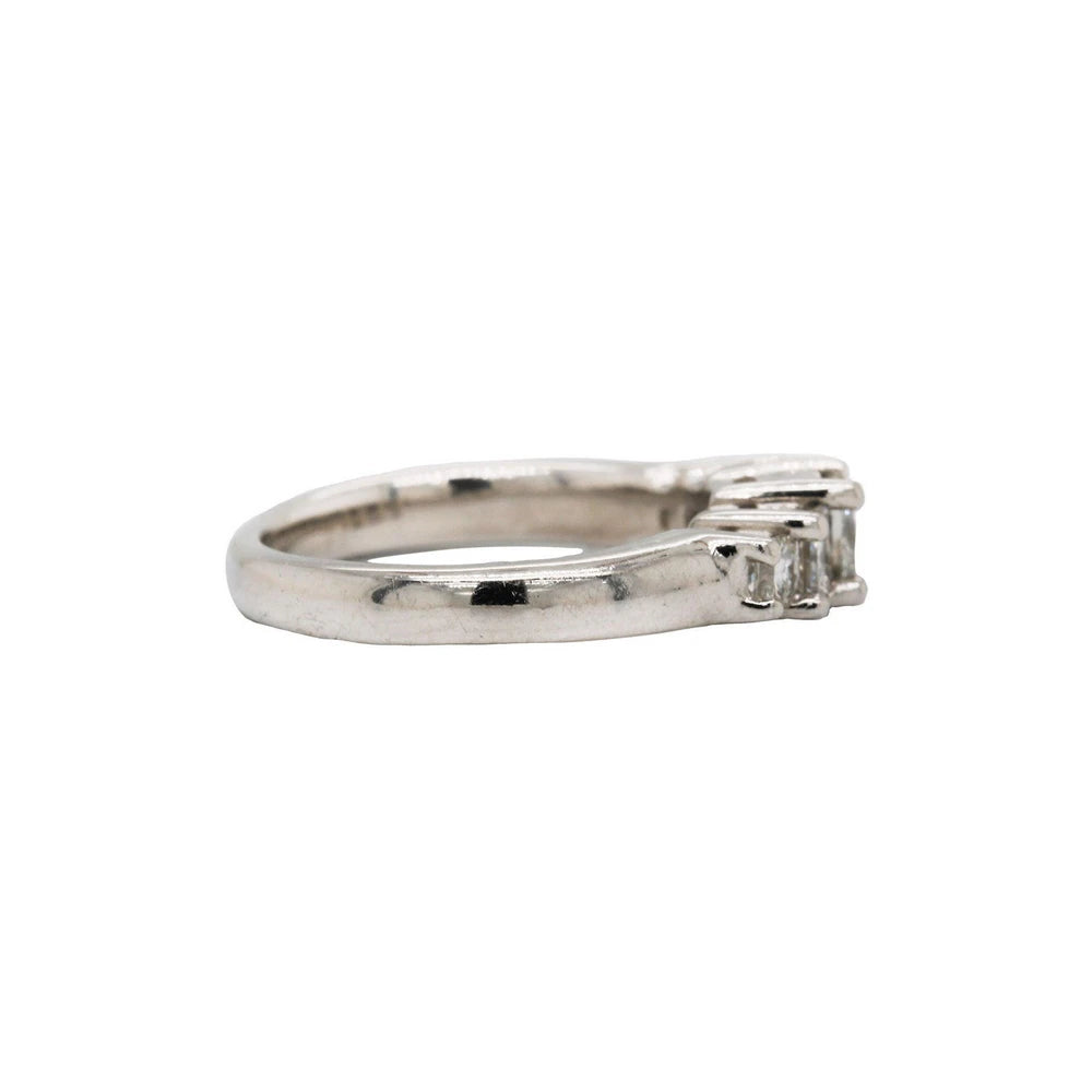 Princess-Cut Tiered Five Stone Diamond Ring