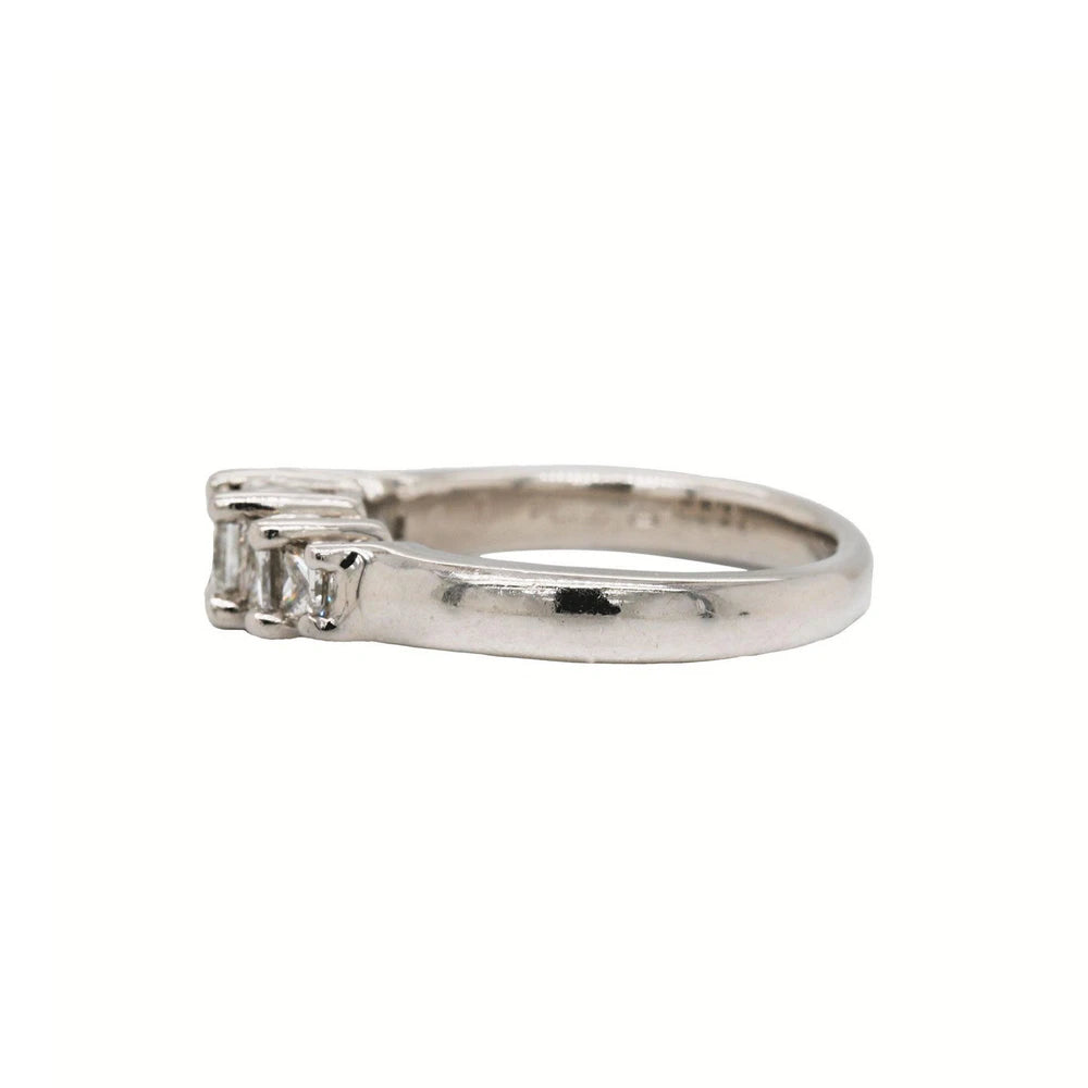 Princess-Cut Tiered Five Stone Diamond Ring