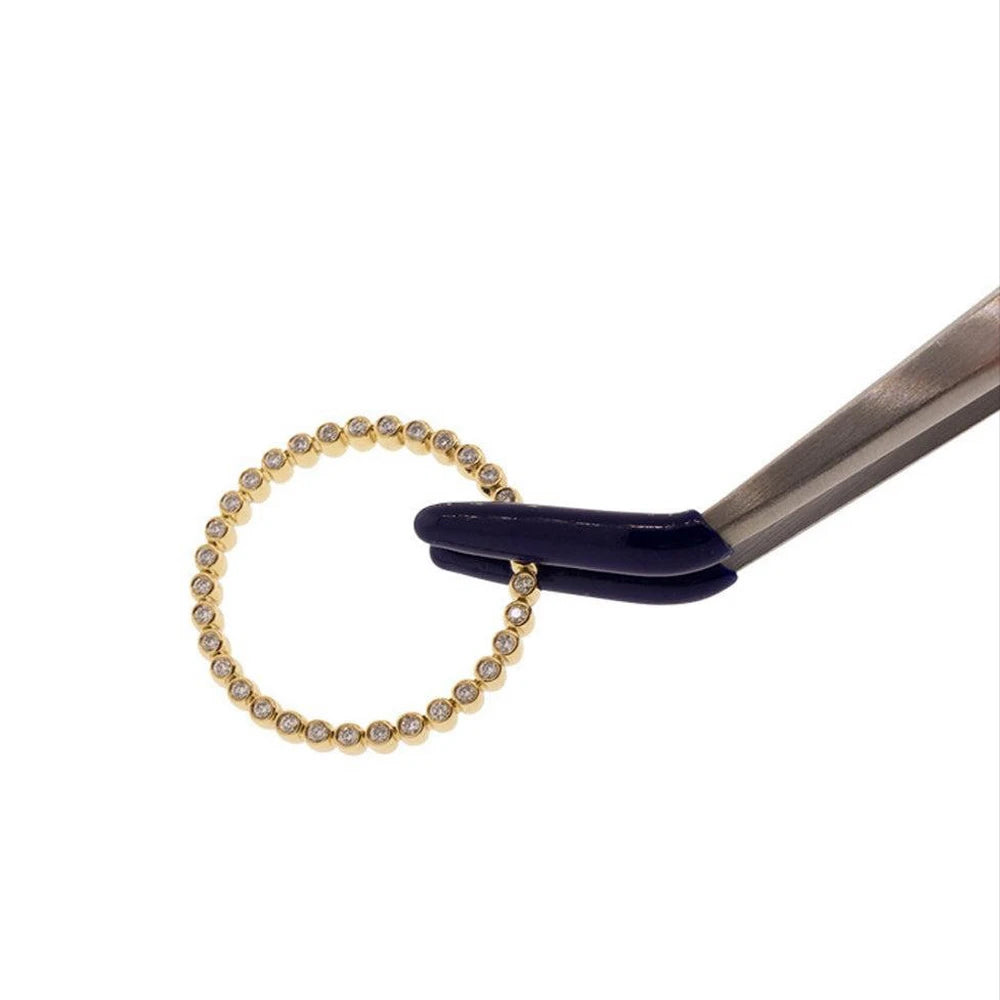 18K Yellow Gold Reversible Black & White Diamond Eternity Ring