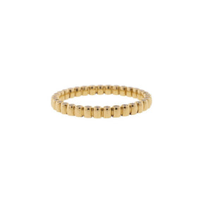 18K Yellow Gold Reversible Black & White Diamond Eternity Ring