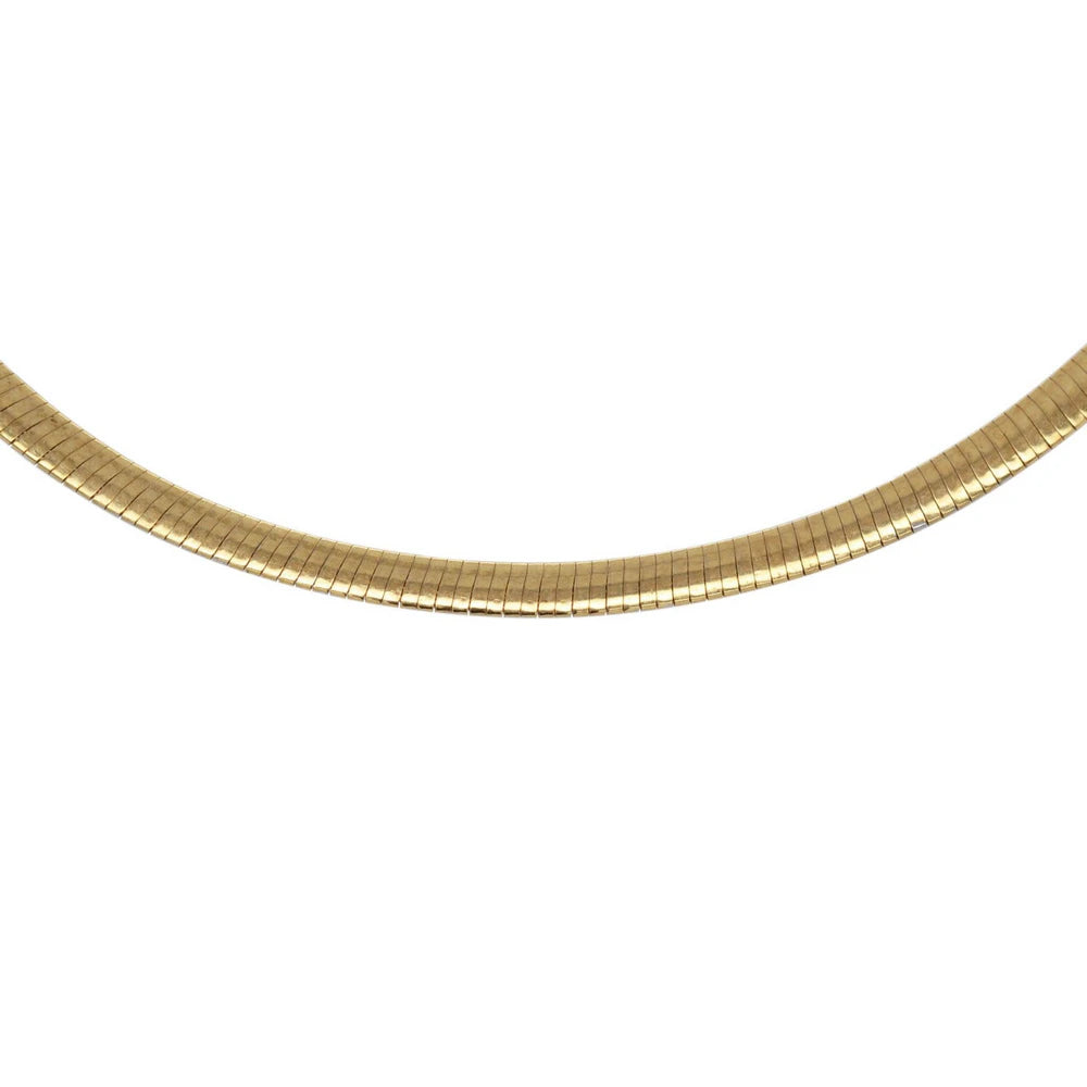 Reversible Omega Chain in 10K Yellow & White Gold