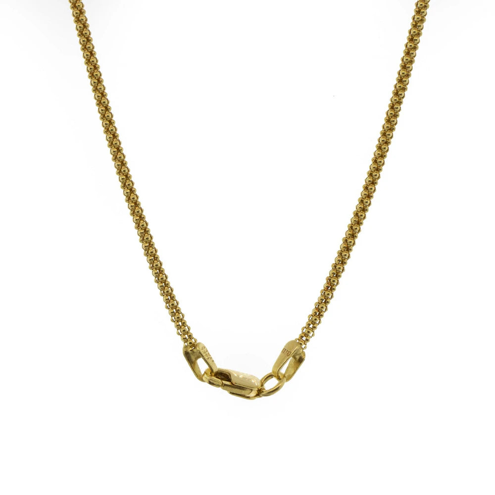 Rhodolite, Citrine & Spessartite Pendant With Yellow Gold Chain