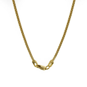 Rhodolite, Citrine & Spessartite Pendant With Yellow Gold Chain