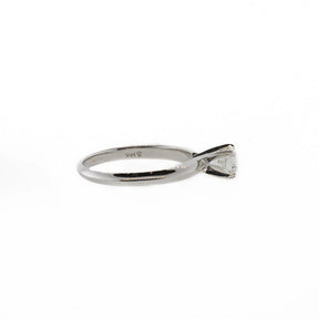 Round Brilliant Cut Diamond Solitaire White Gold Ring