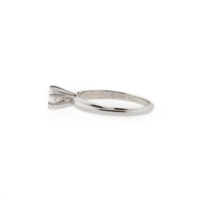 Round Brilliant Diamond Solitaire White Gold Ring