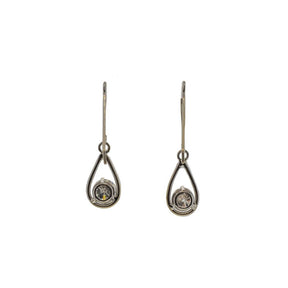 1.00ctw Round Brilliant Drop Dangle Earrings