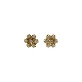 Single Cut Diamond Cluster Stud Earrings