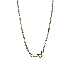 Snowflake Diamond Pendant and Yellow Gold Rope Chain