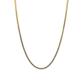 Solid 14K Yellow Gold 18" Box Chain
