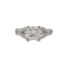 Split-Shank Princess Cut Diamond Ring