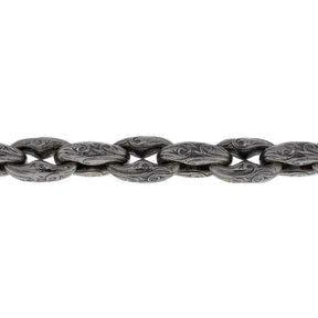 Sterling Silver and Yellow Gold Heavy Link Bracelet