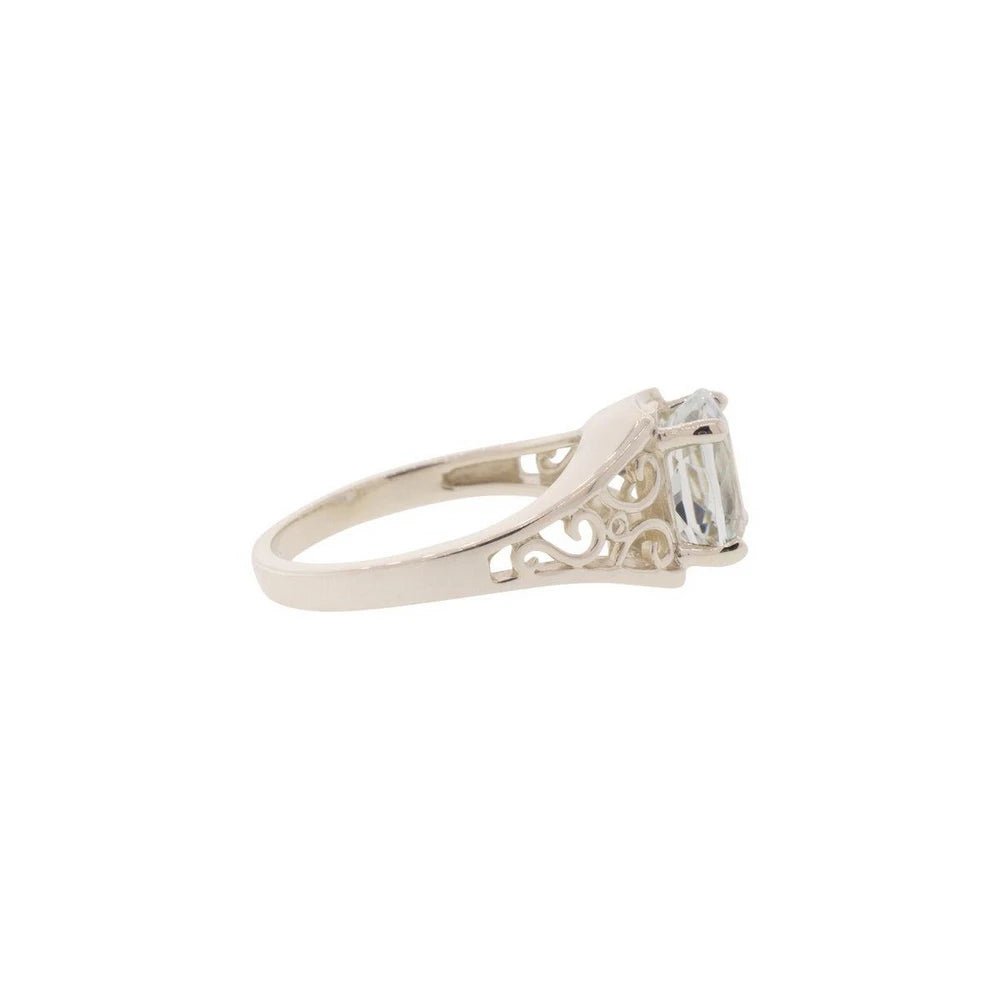Sterling Silver 1.91ct Aquamarine Ring