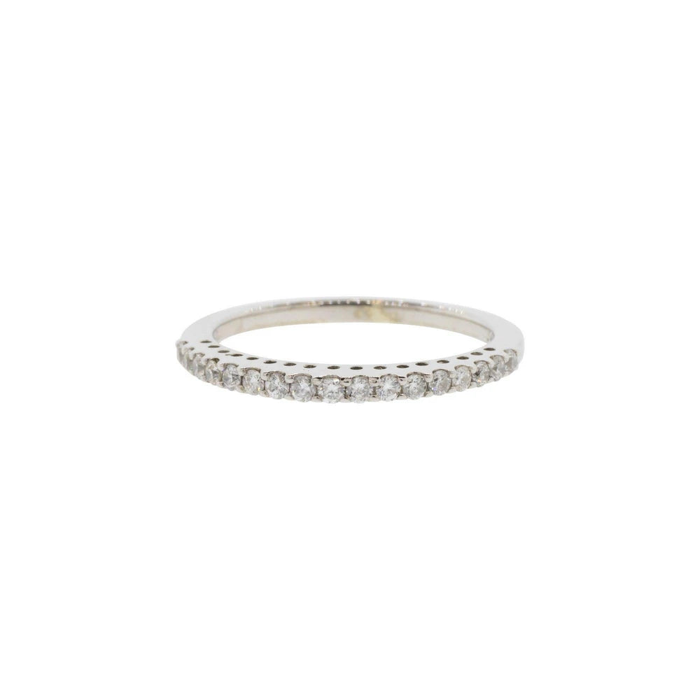 18k Tall & Slender Diamond Anniversary Band