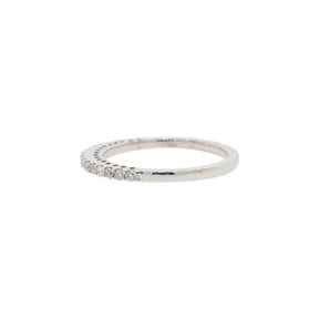 18k Tall & Slender Diamond Anniversary Band