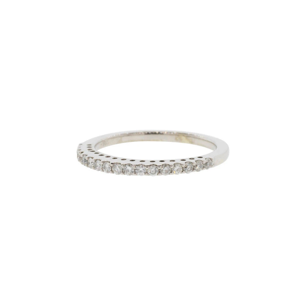 18k Tall & Slender Diamond Anniversary Band