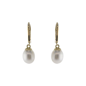 Teardrop Freshwater Pearl Accented Earrings