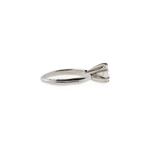 Triple Certified Solitaire White Gold Diamond Ring