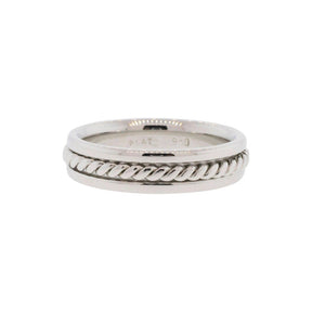Twisted Rope Platinum Wedding Band