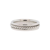 Twisted Rope Platinum Wedding Band