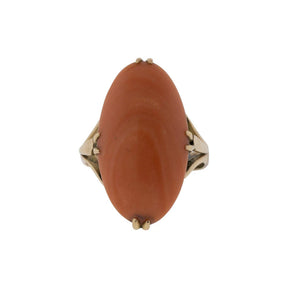 Victorian Coral Split-Shank Ring