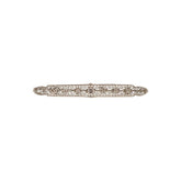 10K White Gold Diamond Brooch