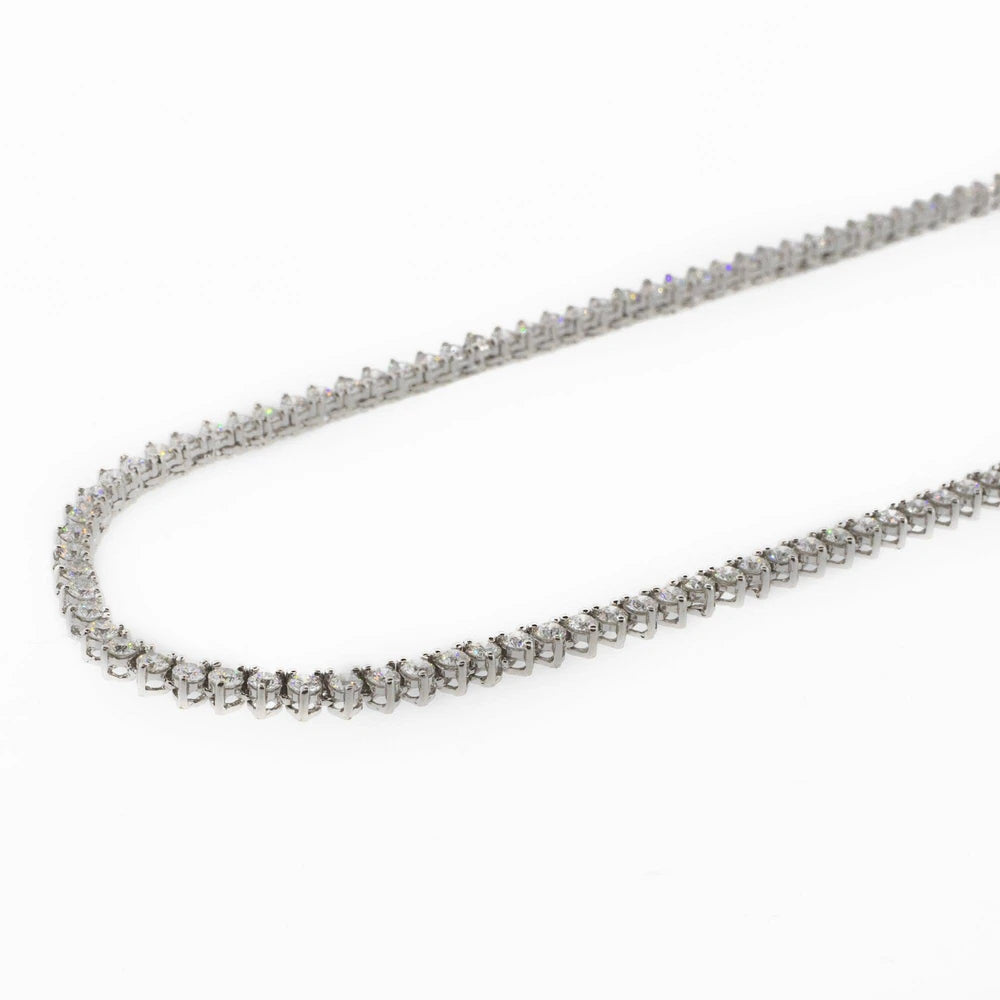 18K White Gold Diamond Choker