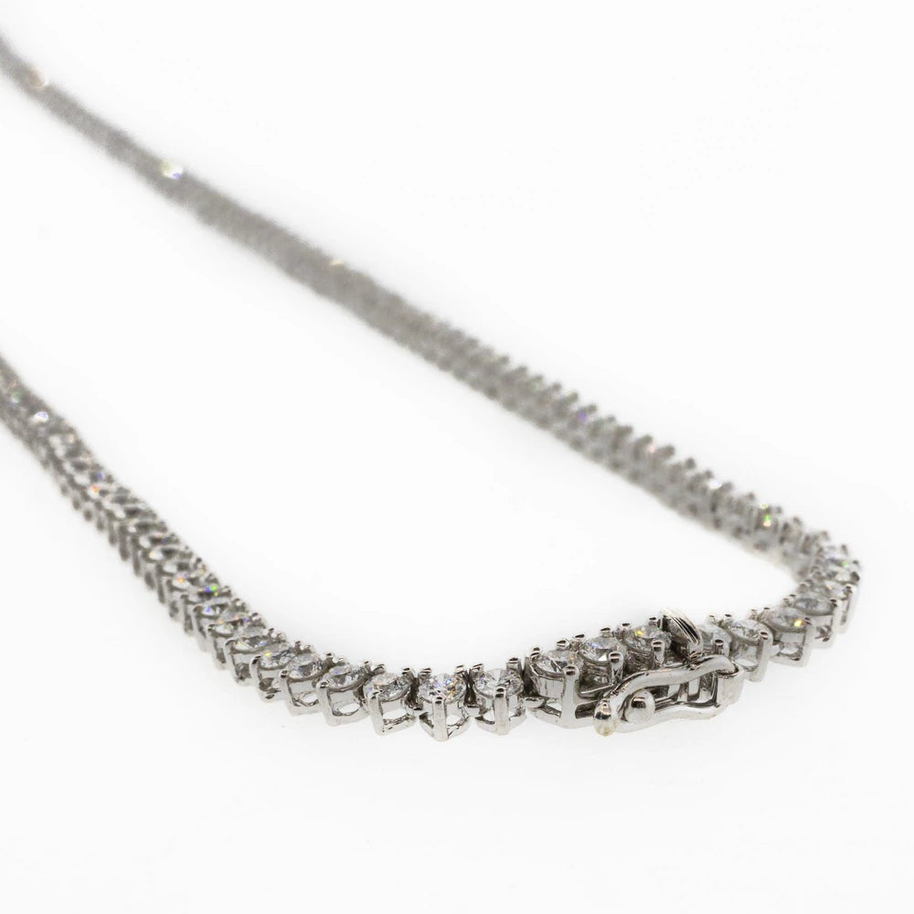 18K White Gold Diamond Choker