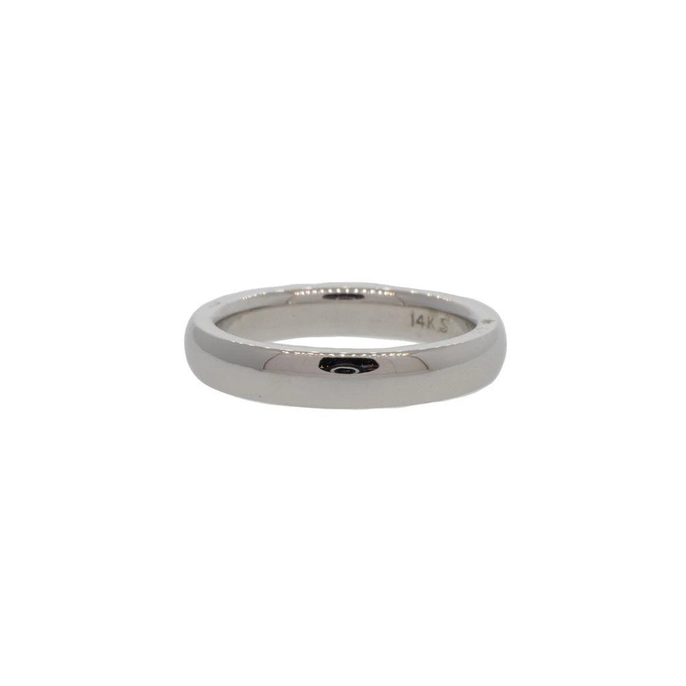 14K White Gold Heavy Comfort Fit Band