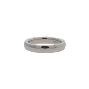 14K White Gold Heavy Comfort Fit Band