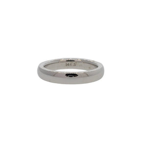 14K White Gold Heavy Comfort Fit Band