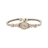 14K White Gold Mid-Century Ladies Diamond Croton Watch