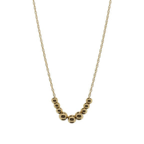 14K Yellow Gold 16" Ball Bead Necklace