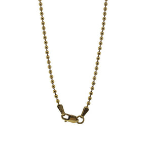 14K Yellow Gold 18" 1.80mm Ball Chain