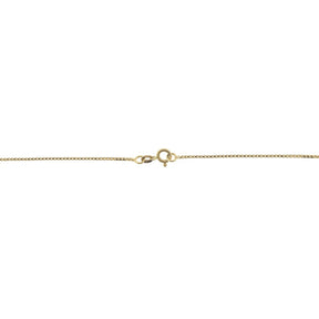 18K Yellow Gold Bezel-Set Turquoise Pendant Necklace