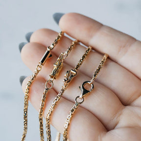 Slim Byzantine Link Bracelet
