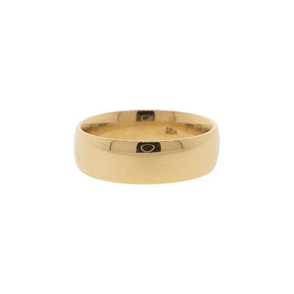18K Yellow Gold 5mm Comfort-Fit Wedding Band