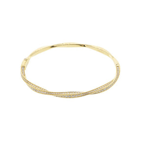 18K Yellow Gold Graff Diamond Hinge Bangle Bracelet