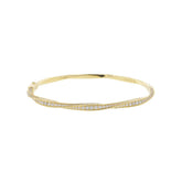 18K Yellow Gold Graff Diamond Hinge Bangle Bracelet