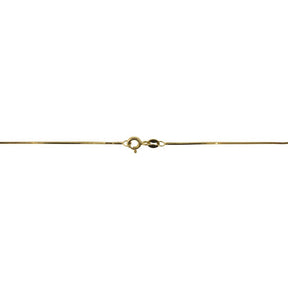 18K Yellow Gold Italian Station Heart Necklace