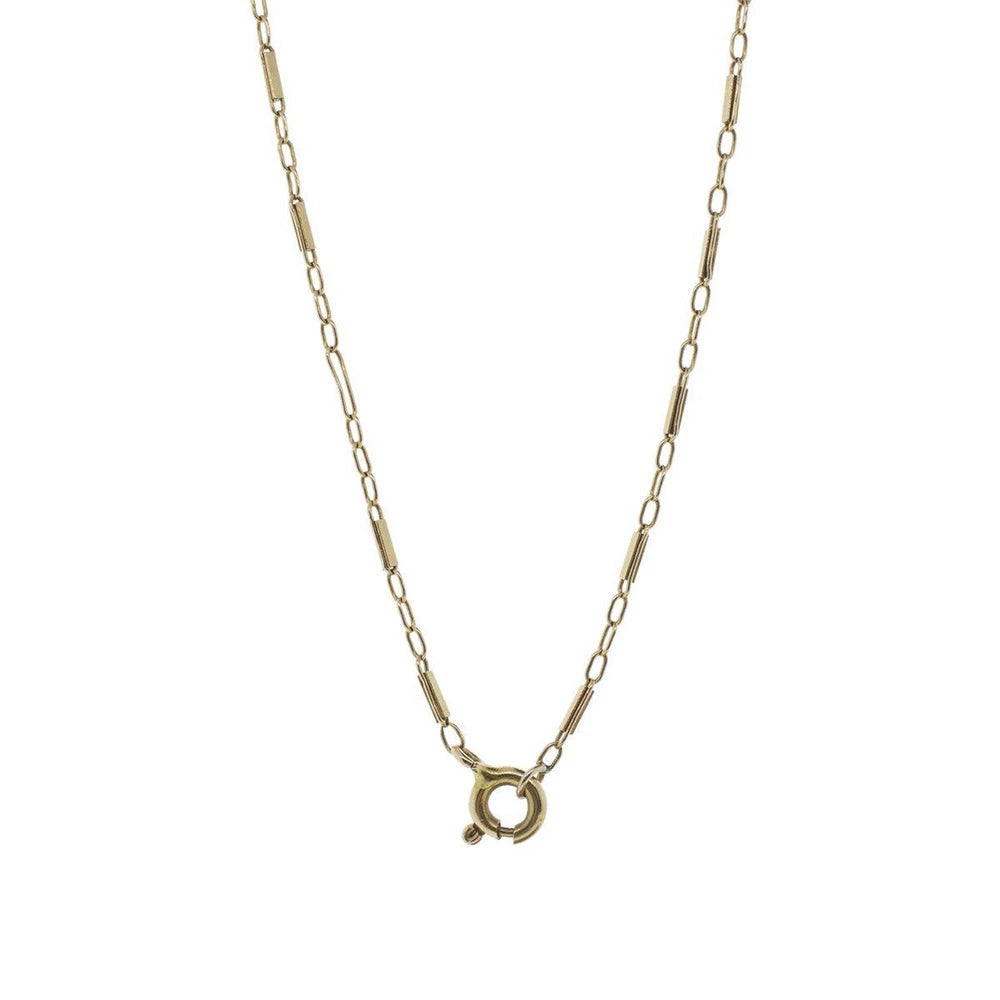 14K Yellow Gold Key Pendant Necklace