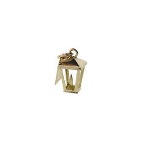 14K Yellow Gold Lantern Charm