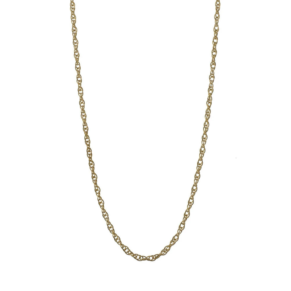 14K Yellow Gold Light Twisted Rope Chain