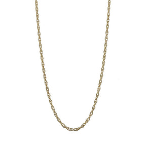 14K Yellow Gold Light Twisted Rope Chain