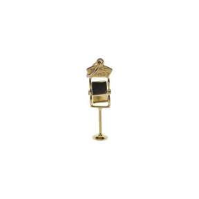 14K Yellow Gold Microphone Charm