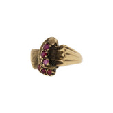 10K Yellow Gold Retro Ruby Ring