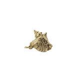 18K Yellow Gold Shell Charm