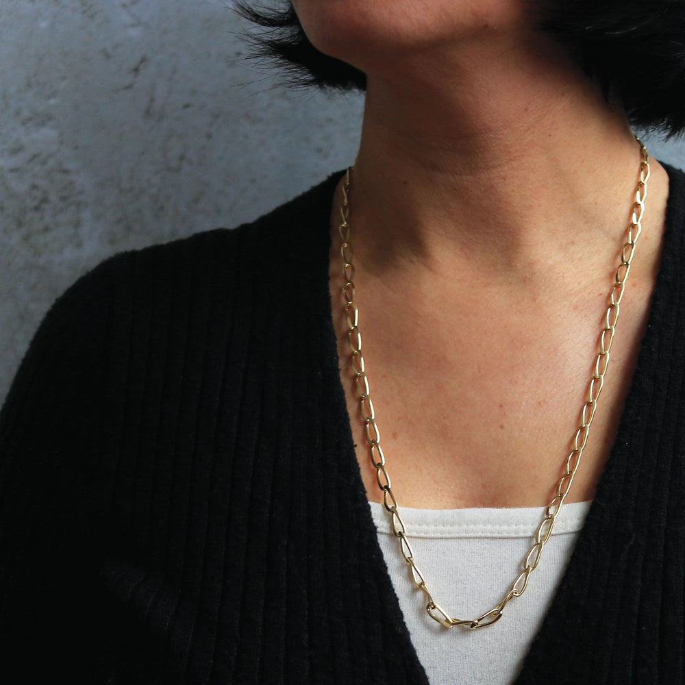 Yellow Gold Twisted Cable Link Chain