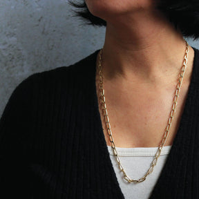 Yellow Gold Twisted Cable Link Chain
